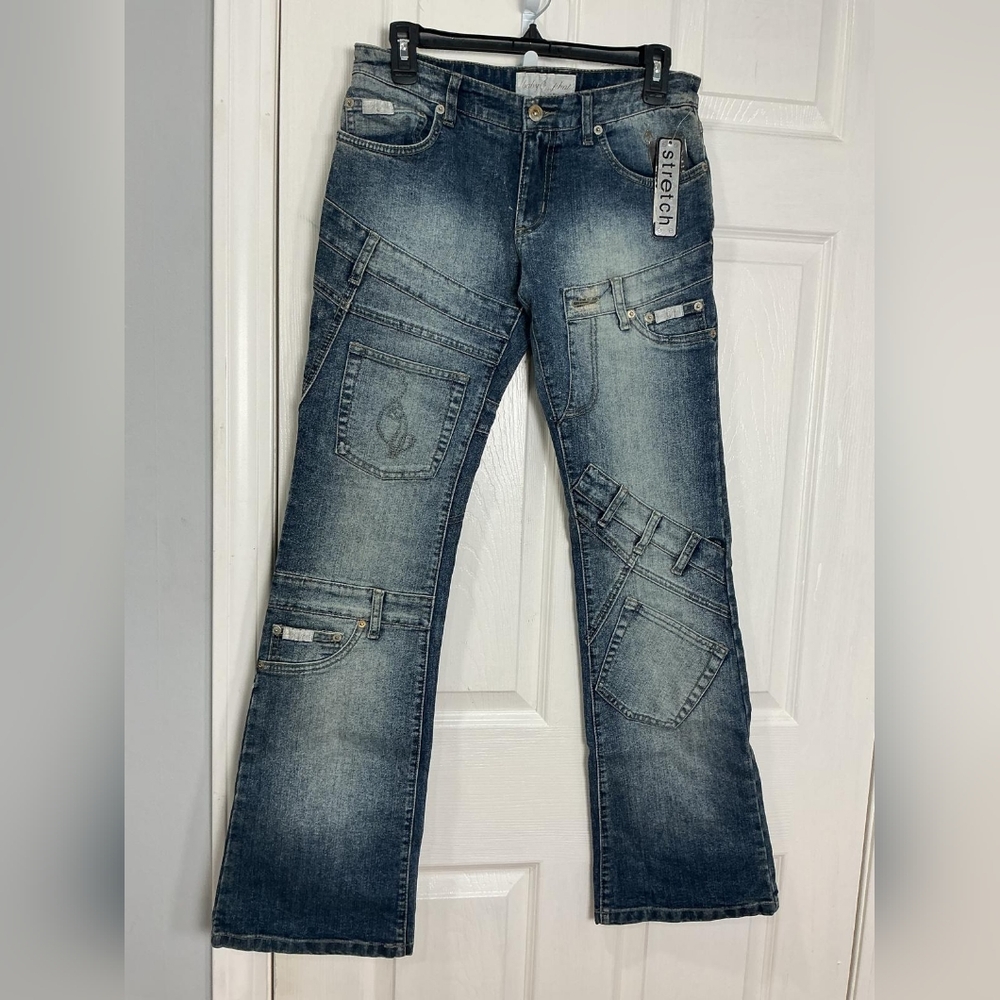 Baby Phat Women's Bootcut Jeans in Faded Blue